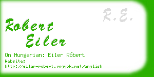robert eiler business card